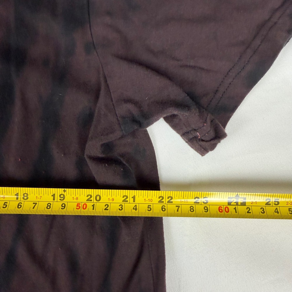 AC/DC Back in Black Tie Dye Graphic T-Shirt Mens XXL‎ Black Brown Rock Band Tee - Picture 6 of 7